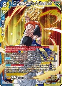 SS Gogeta, Sparking to Utmost Limit - Critical Blow - Dragon Ball Super: Masters card