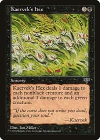 Kaervek's Hex - Mirage - Magic: The Gathering card