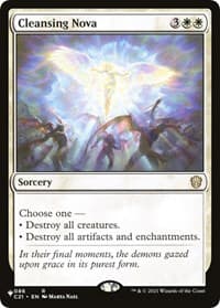 Cleansing Nova - The List Reprints - Magic: The Gathering card
