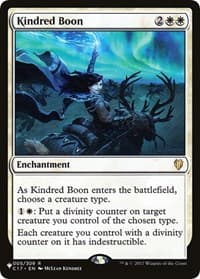 Kindred Boon - The List Reprints - Magic: The Gathering card