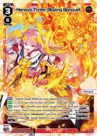 Hanayo Three, Blazing Banquet - Prismatic Diva - WIXOSS card