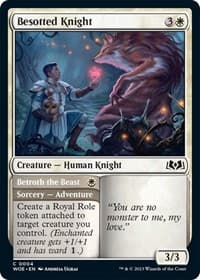 Besotted Knight - Wilds of Eldraine - Magic: The Gathering card