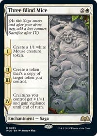 Three Blind Mice - Wilds of Eldraine - Magic: The Gathering card
