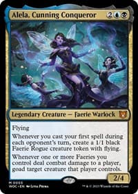 Alela, Cunning Conqueror - Commander: Wilds of Eldraine - Magic: The Gathering card