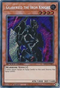 Gearfried the Iron Knight (Secret Rare) - Speed Duel: Streets of Battle City - YuGiOh card