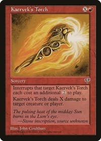 Kaervek's Torch - Mirage - Magic: The Gathering card