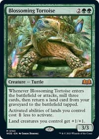 Blossoming Tortoise - Wilds of Eldraine - Magic: The Gathering card