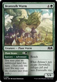 Beanstalk Wurm - Wilds of Eldraine - Magic: The Gathering card