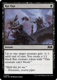 Rat Out - Wilds of Eldraine - Magic: The Gathering card