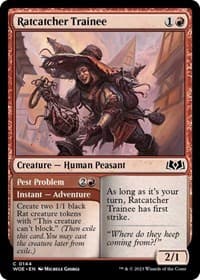Ratcatcher Trainee - Wilds of Eldraine - Magic: The Gathering card