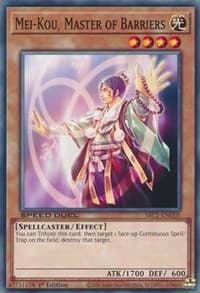 Mei-Kou, Master of Barriers - Speed Duel: Streets of Battle City - YuGiOh card