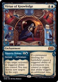 Virtue of Knowledge (Showcase) - Wilds of Eldraine - Magic: The Gathering card