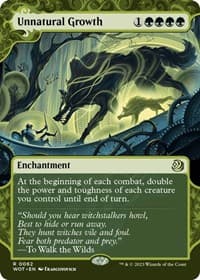 Unnatural Growth - Wilds of Eldraine: Enchanting Tales - Magic: The Gathering card