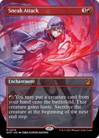 Sneak Attack (Anime Borderless) - Wilds of Eldraine: Enchanting Tales - Magic: The Gathering card