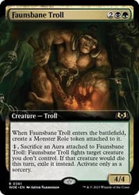 Faunsbane Troll (Extended Art) - Wilds of Eldraine - Magic: The Gathering card
