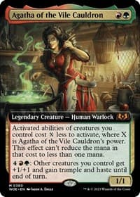 Agatha of the Vile Cauldron (Extended Art) - Wilds of Eldraine - Magic: The Gathering card