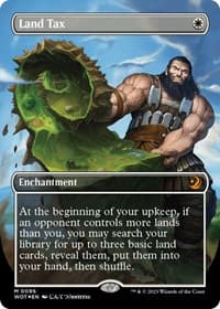 Land Tax (Anime Borderless) (Confetti Foil) - Wilds of Eldraine: Enchanting Tales - Magic: The Gathering card