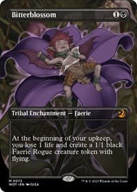 Bitterblossom (Anime Borderless) - Wilds of Eldraine: Enchanting Tales - Magic: The Gathering card