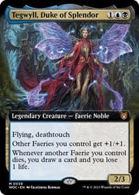 Tegwyll, Duke of Splendor (Extended Art) - Commander: Wilds of Eldraine - Magic: The Gathering card
