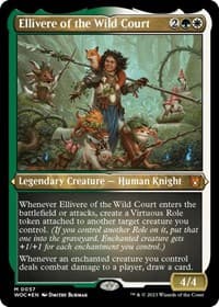 Ellivere of the Wild Court (Display Commander) - Thick Stock - Commander: Wilds of Eldraine - Magic: The Gathering card