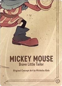 Mickey Mouse - Brave Little Tailor Puzzle Insert (Bottom Right) - The First Chapter - Disney Lorcana card