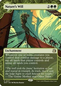 Nature's Will - Wilds of Eldraine: Enchanting Tales - Magic: The Gathering card