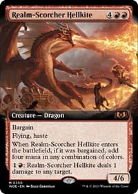 Realm-Scorcher Hellkite (Extended Art) - Wilds of Eldraine - Magic: The Gathering card