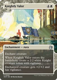 Knightly Valor - Wilds of Eldraine: Enchanting Tales - Magic: The Gathering card