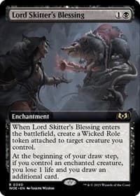 Lord Skitter's Blessing (Extended Art) - Wilds of Eldraine - Magic: The Gathering card