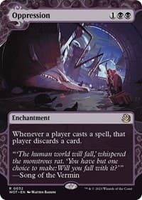 Oppression - Wilds of Eldraine: Enchanting Tales - Magic: The Gathering card