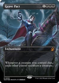 Grave Pact (Anime Borderless) (Confetti Foil) - Wilds of Eldraine: Enchanting Tales - Magic: The Gathering card