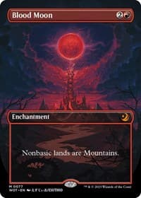 Blood Moon (Anime Borderless) - Wilds of Eldraine: Enchanting Tales - Magic: The Gathering card
