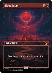 Blood Moon (Anime Borderless) (Confetti Foil) - Wilds of Eldraine: Enchanting Tales - Magic: The Gathering card