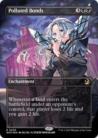 Polluted Bonds (Anime Borderless) (Confetti Foil) - Wilds of Eldraine: Enchanting Tales - Magic: The Gathering card