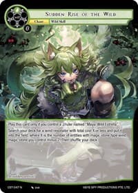 Sudden Rise of the Wild - Clash of the Star Trees - Force of Will card