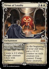 Virtue of Loyalty (Showcase) - Wilds of Eldraine - Magic: The Gathering card