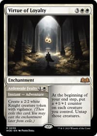 Virtue of Loyalty - Wilds of Eldraine - Magic: The Gathering card
