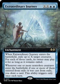 Extraordinary Journey (Extended Art) - Wilds of Eldraine - Magic: The Gathering card