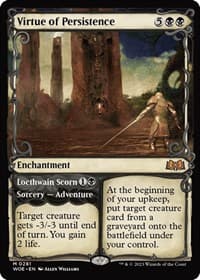 Virtue of Persistence (Showcase) - Wilds of Eldraine - Magic: The Gathering card