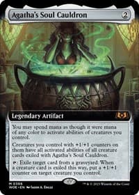 Agatha's Soul Cauldron (Extended Art) - Wilds of Eldraine - Magic: The Gathering card