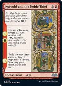 Korvold and the Noble Thief - Wilds of Eldraine - Magic: The Gathering card