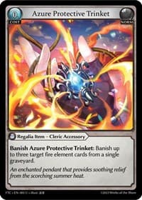 Azure Protective Trinket - Fractured Crown - Grand Archive TCG card