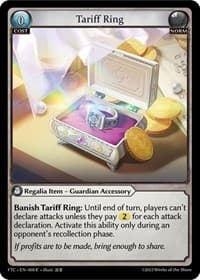 Tariff Ring - Fractured Crown - Grand Archive TCG card