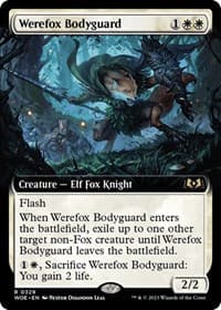 Werefox Bodyguard (Extended Art) - Wilds of Eldraine - Magic: The Gathering card