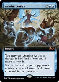Asinine Antics (Extended Art) - Wilds of Eldraine - Magic: The Gathering card