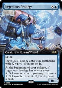 Ingenious Prodigy (Extended Art) - Wilds of Eldraine - Magic: The Gathering card
