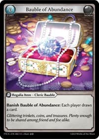 Bauble of Abundance - Fractured Crown - Grand Archive TCG card