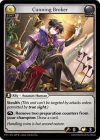 Cunning Broker - Fractured Crown - Grand Archive TCG card