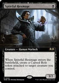 Spiteful Hexmage (Extended Art) - Wilds of Eldraine - Magic: The Gathering card