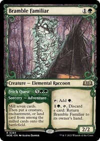 Bramble Familiar (Showcase) - Wilds of Eldraine - Magic: The Gathering card
